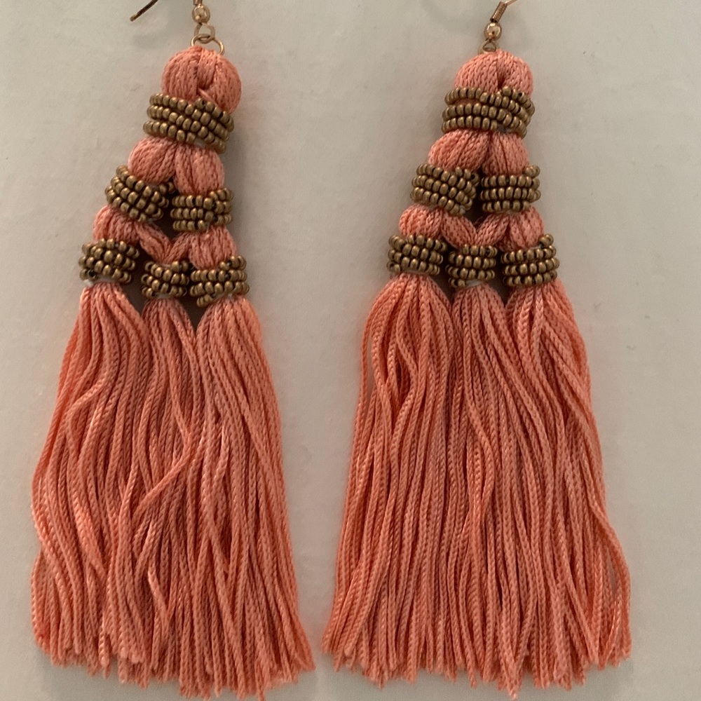 Peach earrings